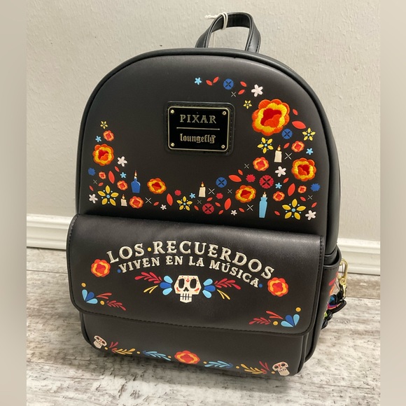 NWT Loungefly coco floral backpack and wallet in set - Picture 3 of 8